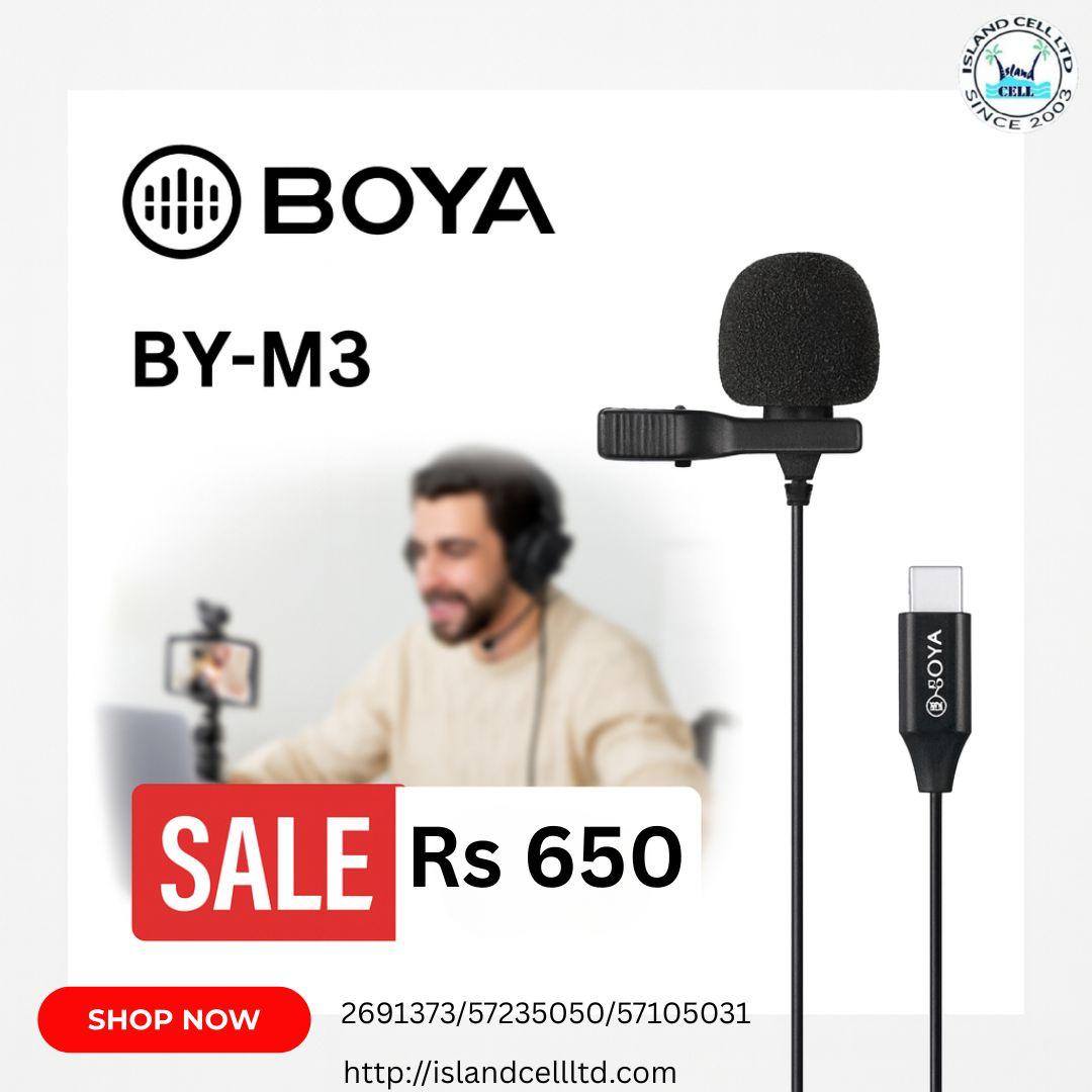 BOYA BY-M3 Clip-on USB Type-C